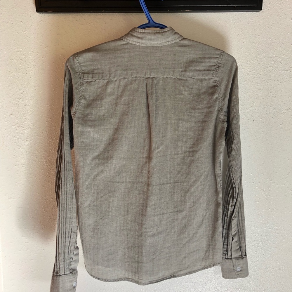Steven Alan Gray Chambray Button-Up Euc - image 3